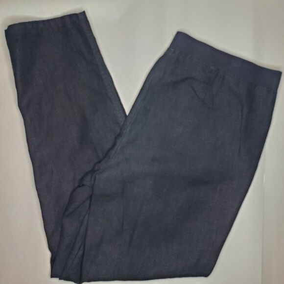 J Jill Love Linen Straight-Leg Pants Size M - Picture 1 of 9
